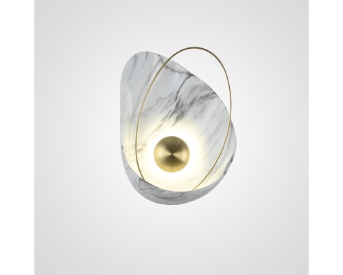 Настенный светильник CLAM Белый мрамор ImperiumLoft