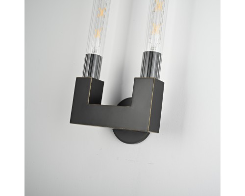 Бра CANELLE wall lamp DOUBLE Sconces Black ImperiumLoft