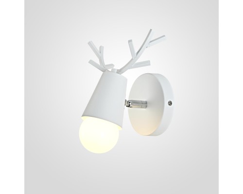 Бра с рожками DEER A White