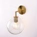 Бра RH Utilitaire Globe Shade Single Sconce Brass