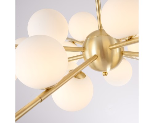 Люстра на штанге Cherry Bomb 16 balls Gold ImperiumLoft