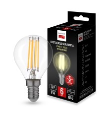 Светодиодная лампа E14 мощность 6W 2700K Transparent от ImperiumLoft ImperiumLoft