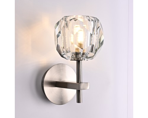 Бра Boule de Cristal Single Sconce Никель ImperiumLoft