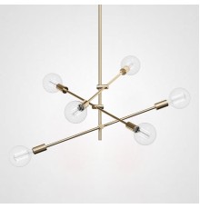 Люстра на штанге LF Studio Cliff Pendant 6 Bronze ImperiumLoft