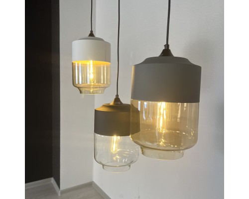 Подвесной светильник NORD A D18 Black/Amber ImperiumLoft