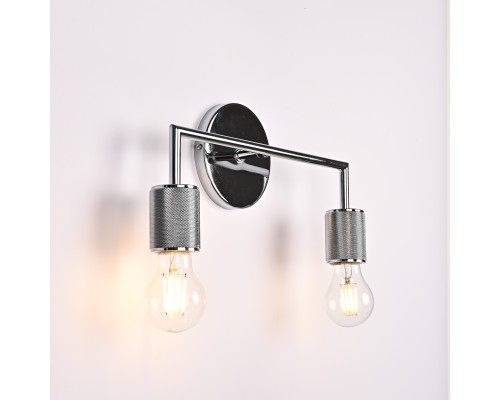 Бра RH Utilitaire Double Sconce Silver