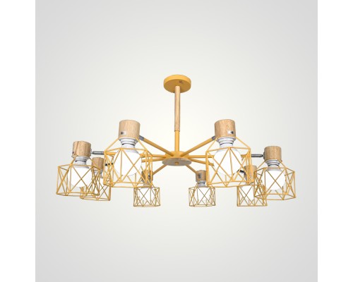 Потолочная люстра CORF B3 Yellow 8 lamps ImperiumLoft