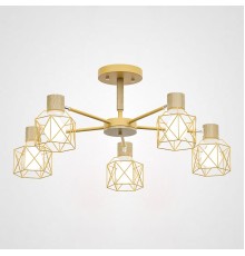 Потолочная люстра CORF B3 Yellow 5 lamps ImperiumLoft