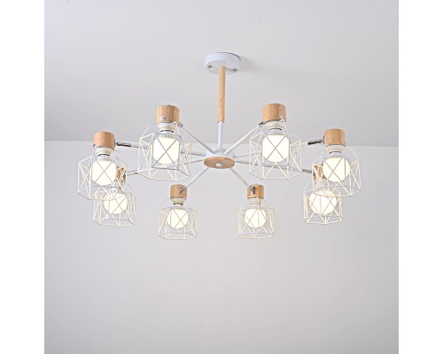 Потолочная люстра CORF B3 White 8 lamps ImperiumLoft