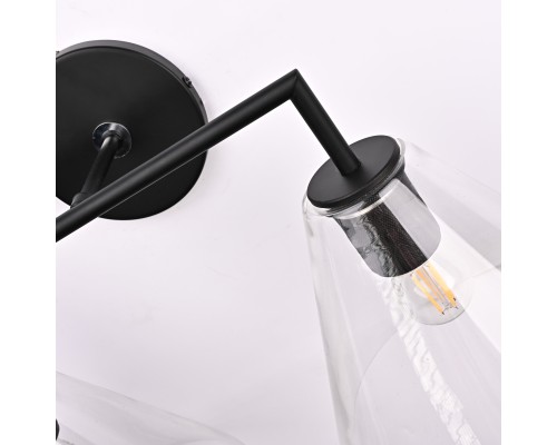 Бра RH Utilitaire Funnel Shade Double Sconce Black
