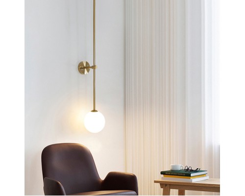 Настенный светильник LINES Ball 72 Black ImperiumLoft