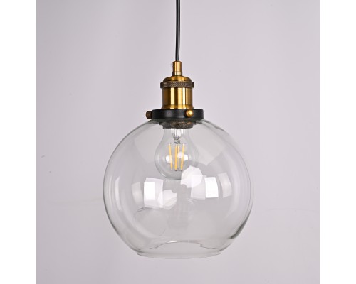 Подвесной светильник Loft Clear Glass Sphere Cloche
