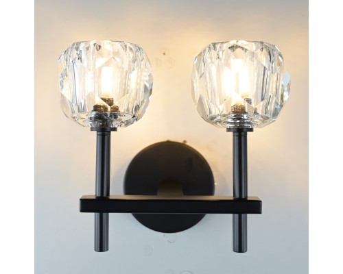 Бра Boule de Cristal Double Sconce Brass Черный
