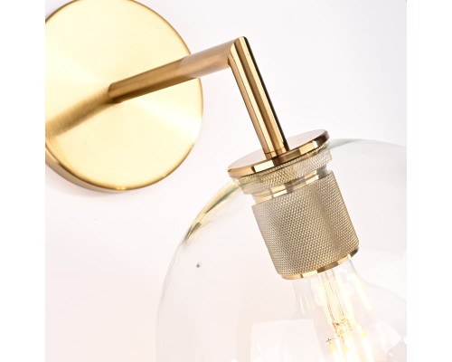 Бра RH Utilitaire Globe Shade Single Sconce Brass
