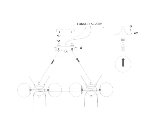 Подвесная люстра Light of MATISSE R D130 ImperiumLoft