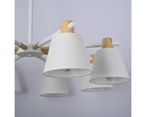 Люстра на штанге NATURA A WHITE 8