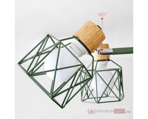 Потолочная люстра CORF B3 Black 8 lamps ImperiumLoft