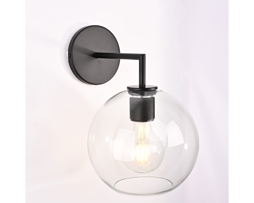Бра RH Utilitaire Globe Shade Single Sconce Black