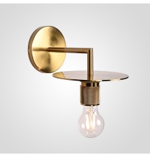 Бра RH Utilitaire Knurled Disk Shade Sconce Brass ImperiumLoft
