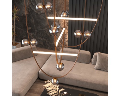 Подвесной светильник FABIUS H160 P3 Brown ImperiumLoft