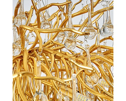 Подвесная люстра Droplet Chandelier circle D80 ImperiumLoft