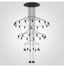 Подвесной светильник Vibia Wireflow Chandelier 0378 LED Suspension 42 lamp ImperiumLoft