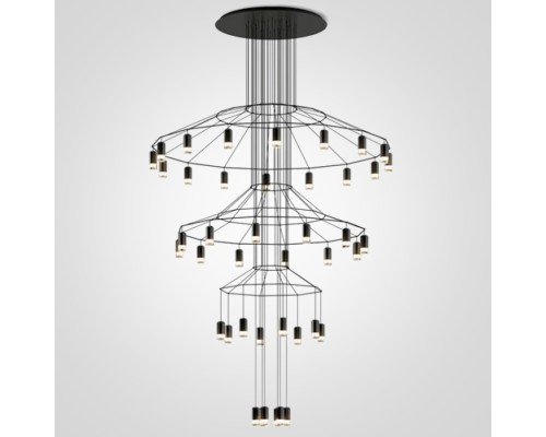 Подвесной светильник Vibia Wireflow Chandelier 0378 LED Suspension 42 lamp ImperiumLoft