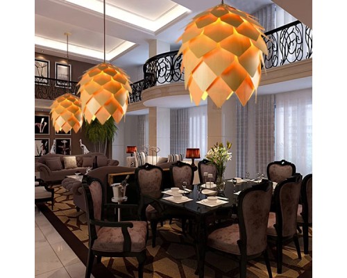 Подвесной светильник Crimea Pine Cone natural wood D20