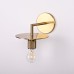 Бра RH Utilitaire Knurled Disk Shade Sconce Brass