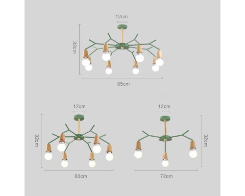 Потолочная люстра LES COLOR D80 Yellow