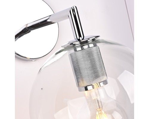 Бра RH Utilitaire Globe Shade Single Sconce Silver