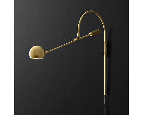 Бра Restoration Hardware ORBITER II Wall lamp Brass ImperiumLoft