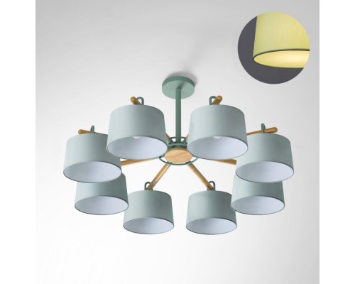 Потолочная люстра EVEN 8 Olive