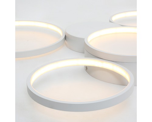 Потолочная люстра TWINE 7 rings Black