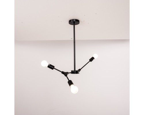 Люстра на штанге LATE D55 Black ImperiumLoft