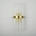 Бра Odeon Clear Glass Gold metal Wall Lamp ImperiumLoft