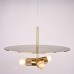 Люстра RH Utilitaire Disk Triple Pendant Brass ImperiumLoft