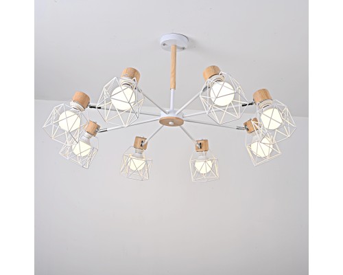 Потолочная люстра CORF B3 White 8 lamps ImperiumLoft