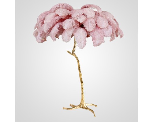 Торшер страусиные перья Feather Lamp A MODERN GRAND TOUR розовый ImperiumLoft