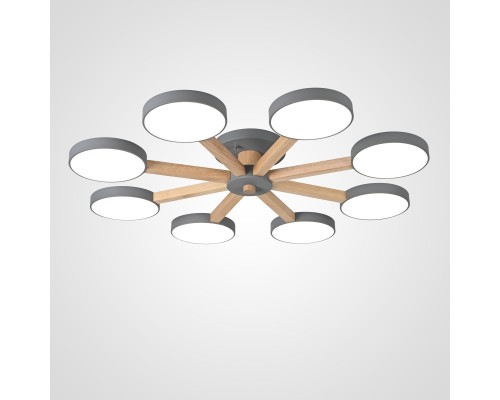 Потолочная люстра TURNA 8 Gray