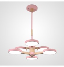 Люстра на штанге TURNA DBL L6 Pink ImperiumLoft