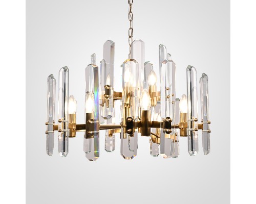 Подвесная люстра RH BONNINGTON Chandelier natural brass D660