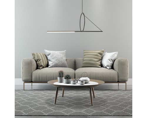 Подвесной светильник SUSPENSION CERCLE ET TRAIT – GRAPHITE SATINE L120 ImperiumLoft