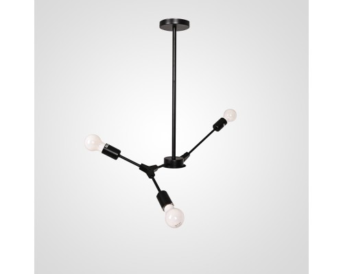 Люстра на штанге LATE D55 Black ImperiumLoft