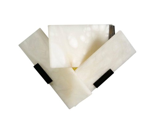 Бра Pierre Chareau Manner Large Fly 3 Alabaster Sconces ImperiumLoft