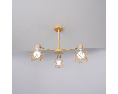 Потолочная люстра CORF B3 Yellow 3 lamps ImperiumLoft