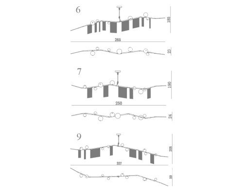 Подвесной светильник Адель Cherry Bomb Chandelier 7 ImperiumLoft