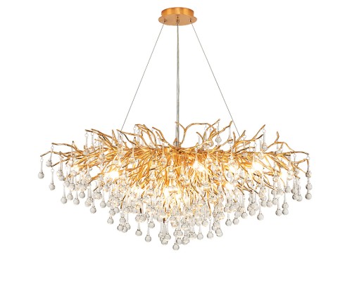 Подвесная люстра Droplet Chandelier oval L120 ImperiumLoft