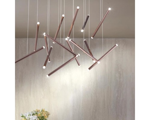 Подвесная люстра Dutti D0068 LED Chandelier Modern 14 black ImperiumLoft