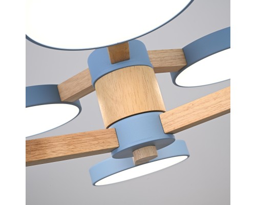 Люстра на штанге TURNA DBL L6 Blue